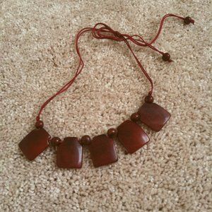 Red Tagua Necklace
